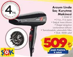 ARZUM LİNDA SAÇ KURUTMA MAKİNESİ ARZUM LİNDA SAÇ KURUTMA MAKİNESİ